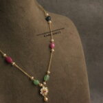 CZ Pendants with Onyx Beads and Fresh Water Pearl Mala