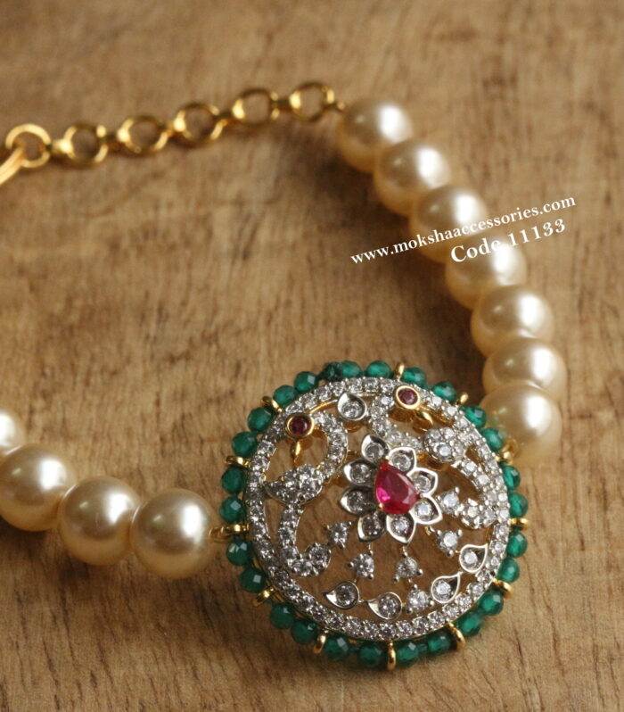GJ kada with sarvoski pearls