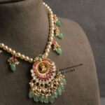 Jadaukundan Pendants with Swarovski Pearls