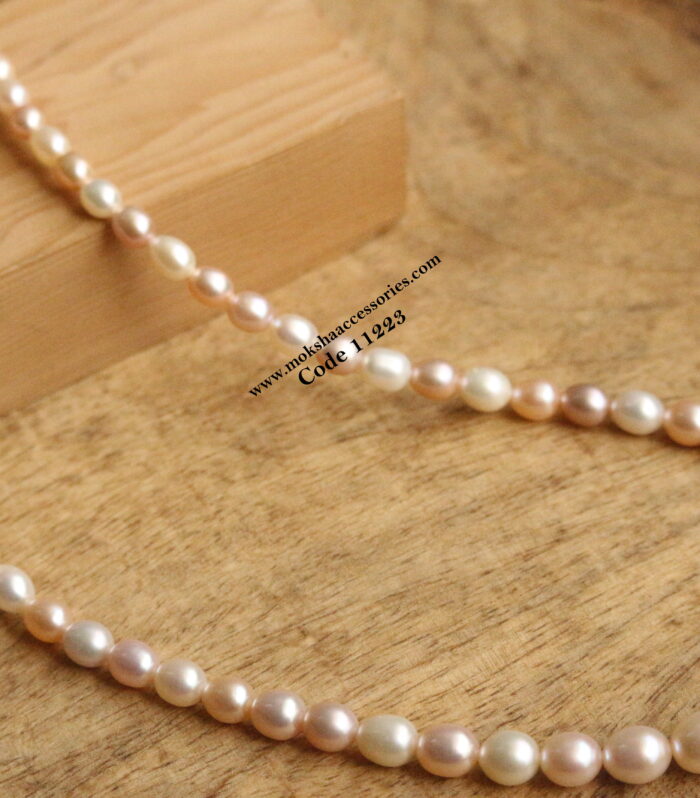 Real pearl mala in grading (23.7 gms)