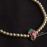 Jadaukundan Choker with Swarovski Pearls