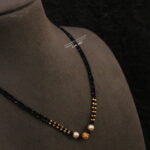 Black Beads with Gold Balls