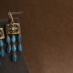 Earrings with Blue Drops