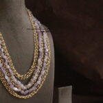 Pearl Chain with Natural Onyx Beads Mala