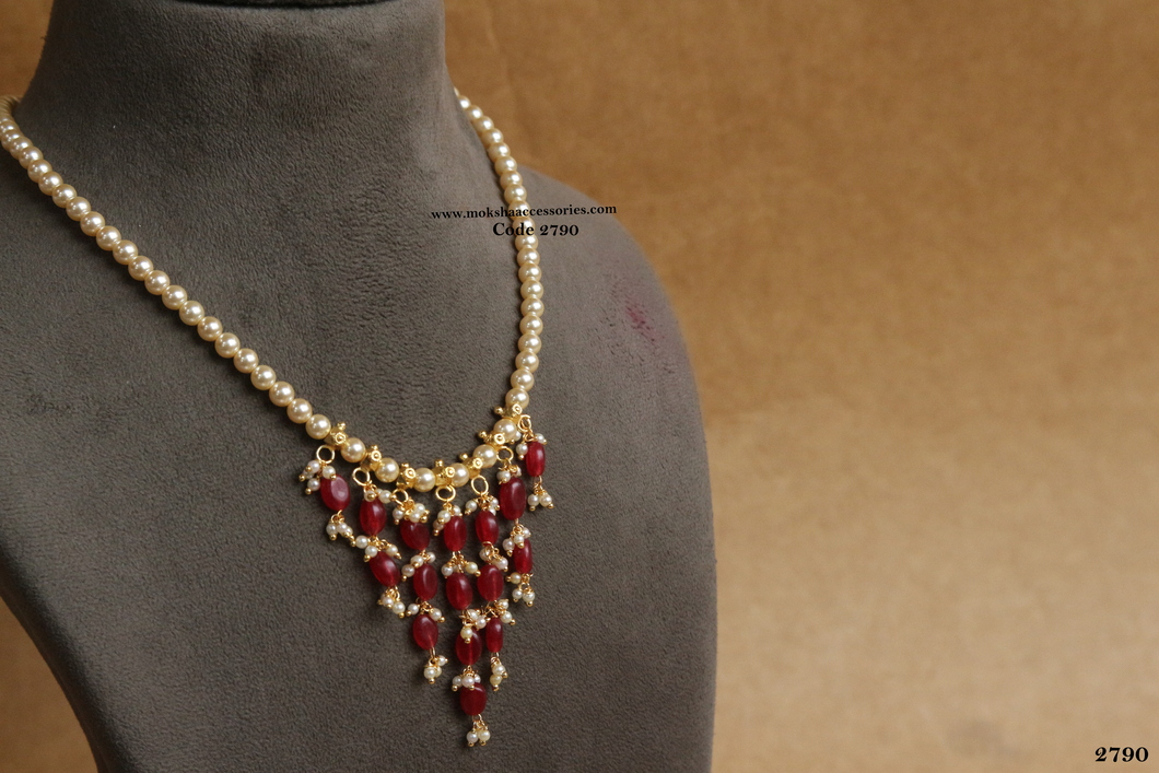 2790.jpg Swarovski Pearl with Ruby Drops - Image 1