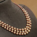 Swarovski Pearl with Ruby Drops