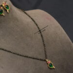 Black Beads with Parrot Pendant Set