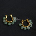 Earrings with Lite Blue Beads