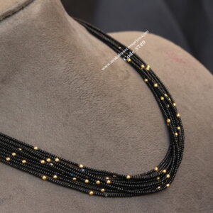 Black Beads with Gold Balls