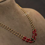 Black Beads with CZ Beads