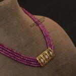 Antique Pendant with Purple Beads
