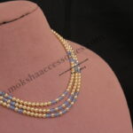 Swarovski Pearl with Blue CZ Beads
