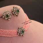 Real Coral Beads Choker Set