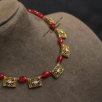 Antique Necklace with Ruby Beads