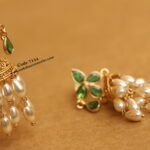 CZ Jhumki with Real Swarovski Drops