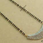 Black Beads with CZ Pendant