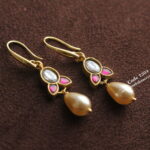 Jadaukundan Earrings with Pearl Drop