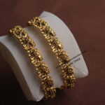 Antique Gold Elephant Bangles Set of 2 (Available in 2.6  – 2 Size)