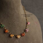 Multicolor Real CZ Beads with Black Beads