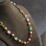 CZ  Side Pendants with Only Multicolor Beads