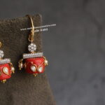 CZ Real Coral Earrings