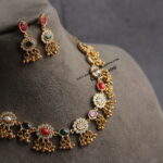 Neckset with Navrathan Stones