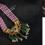 Jadaukundan Pendant with Real CZ Beads