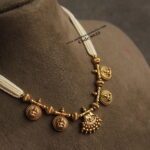 Pearl Chain with Antique Gold Pendant