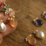 CZ Changeable Back Screw Studs with 3 Color Drops