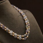 Swarovski and Natural Purple Beads Mala