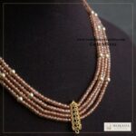 92.5 silver cz pendant with real cz beads and sarvoski pearls (1.65 gms) – Moksha Designer Accessories