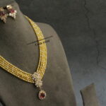 CZ Pendant Set with Real CZ Beads and Swarovski Pearls