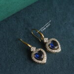 CZ Blue Stone Earrings