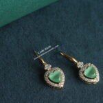 CZ Mint Green Stone Earrings