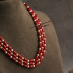 Coral and Swarovski Pearl Mala