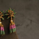 Nakshi Earrings with Real CZ Beads