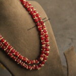 Quartz Carved Pumpkin Beads and Rice Pearls