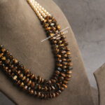 Tiger Quartz with Swarovski Pearl Mala